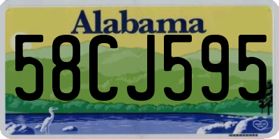 AL license plate 58CJ595
