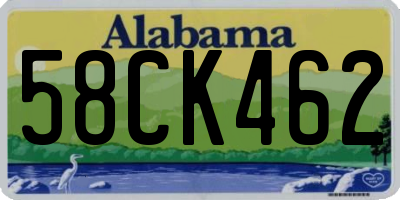 AL license plate 58CK462