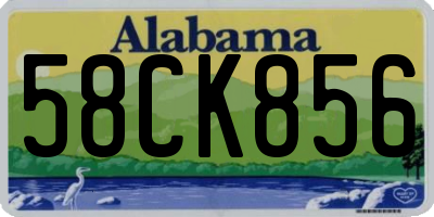 AL license plate 58CK856