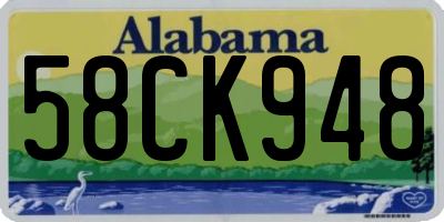 AL license plate 58CK948
