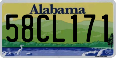 AL license plate 58CL171