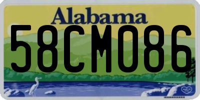 AL license plate 58CM086