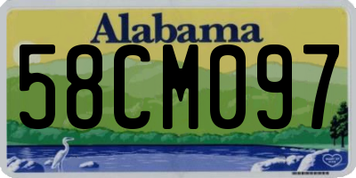 AL license plate 58CM097