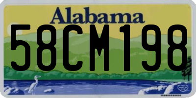 AL license plate 58CM198