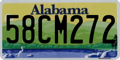 AL license plate 58CM272