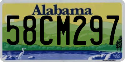 AL license plate 58CM297