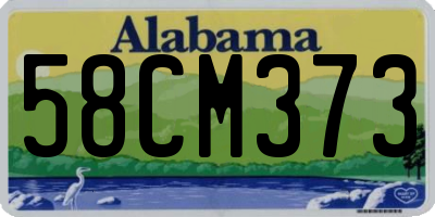 AL license plate 58CM373
