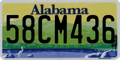 AL license plate 58CM436