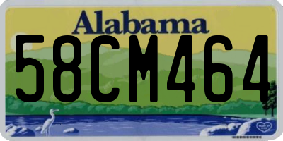 AL license plate 58CM464