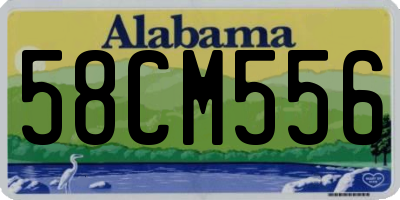 AL license plate 58CM556