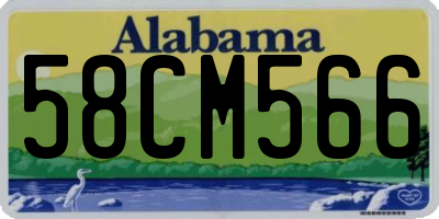 AL license plate 58CM566