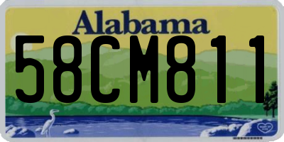 AL license plate 58CM811