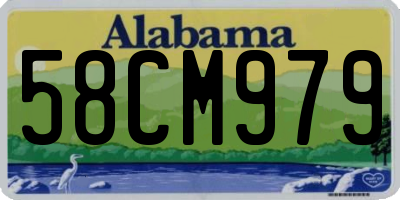 AL license plate 58CM979