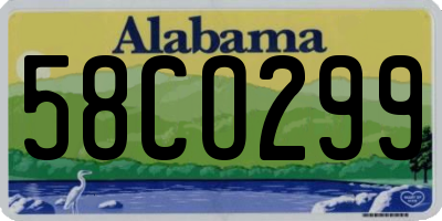 AL license plate 58CO299