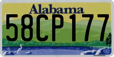 AL license plate 58CP177