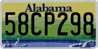 AL license plate 58CP298