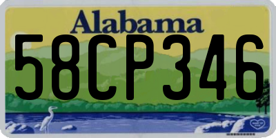 AL license plate 58CP346
