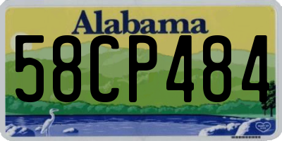 AL license plate 58CP484