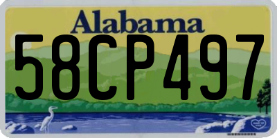 AL license plate 58CP497