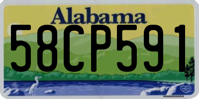 AL license plate 58CP591