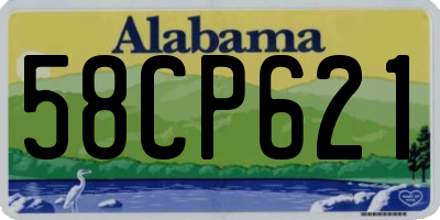 AL license plate 58CP621