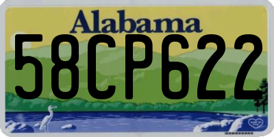 AL license plate 58CP622
