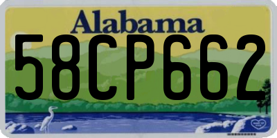 AL license plate 58CP662