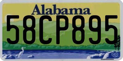 AL license plate 58CP895