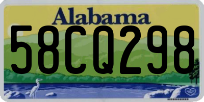 AL license plate 58CQ298