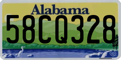 AL license plate 58CQ328