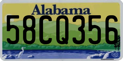 AL license plate 58CQ356
