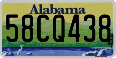 AL license plate 58CQ438