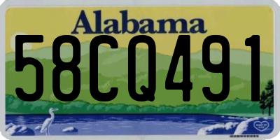 AL license plate 58CQ491