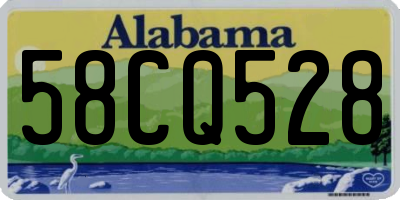 AL license plate 58CQ528