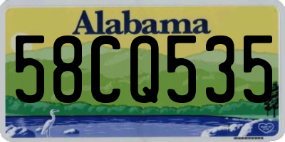 AL license plate 58CQ535