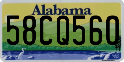 AL license plate 58CQ560