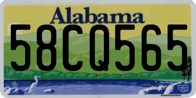 AL license plate 58CQ565