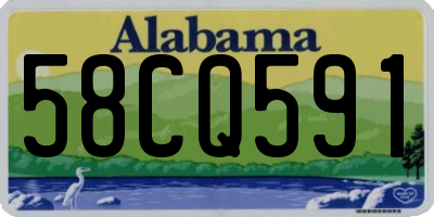AL license plate 58CQ591