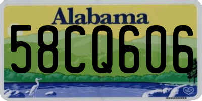 AL license plate 58CQ606