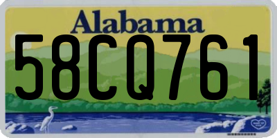 AL license plate 58CQ761
