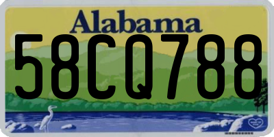 AL license plate 58CQ788