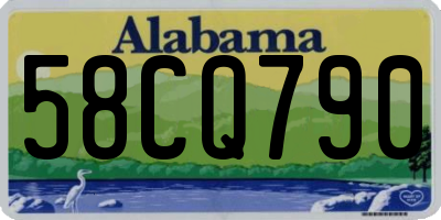 AL license plate 58CQ790