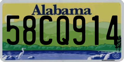 AL license plate 58CQ914