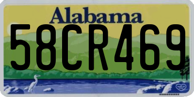AL license plate 58CR469
