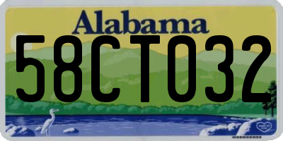 AL license plate 58CT032
