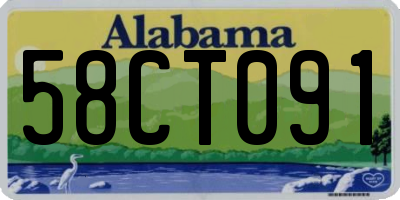 AL license plate 58CT091