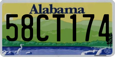AL license plate 58CT174