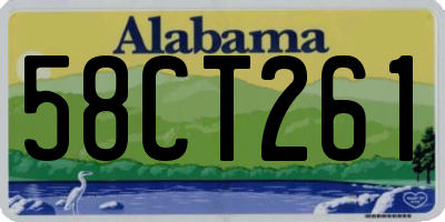 AL license plate 58CT261
