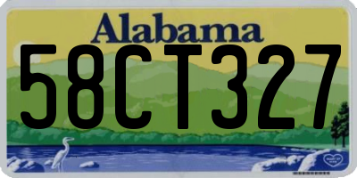 AL license plate 58CT327