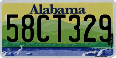 AL license plate 58CT329
